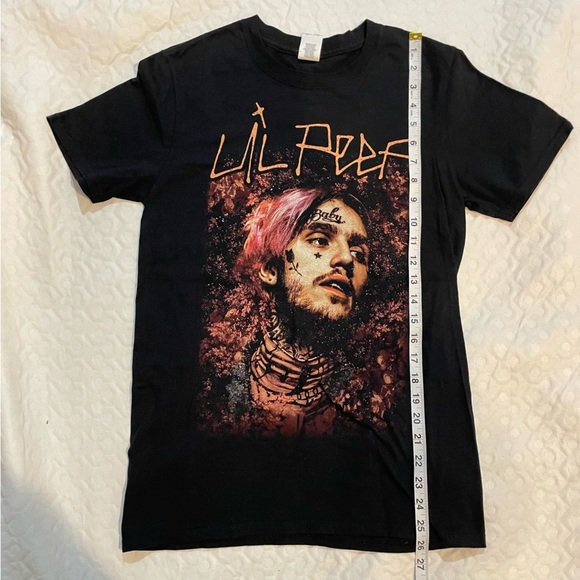 Lil Peep Rapper Hip Hop Artist Short Sleeve T-Shirt Black Sz Small Women’s Tee - Picture 6 of 7